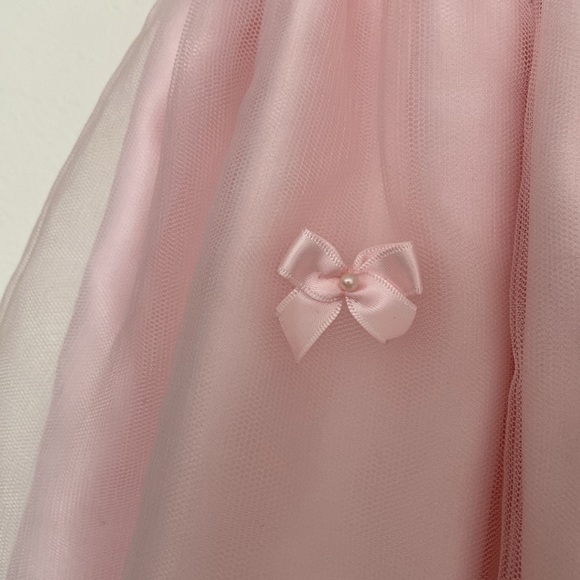 Cinderella Girls Pink Dress Dressy Formal Wedding Flower Girl Easter Zip Size 4 - Picture 3 of 11